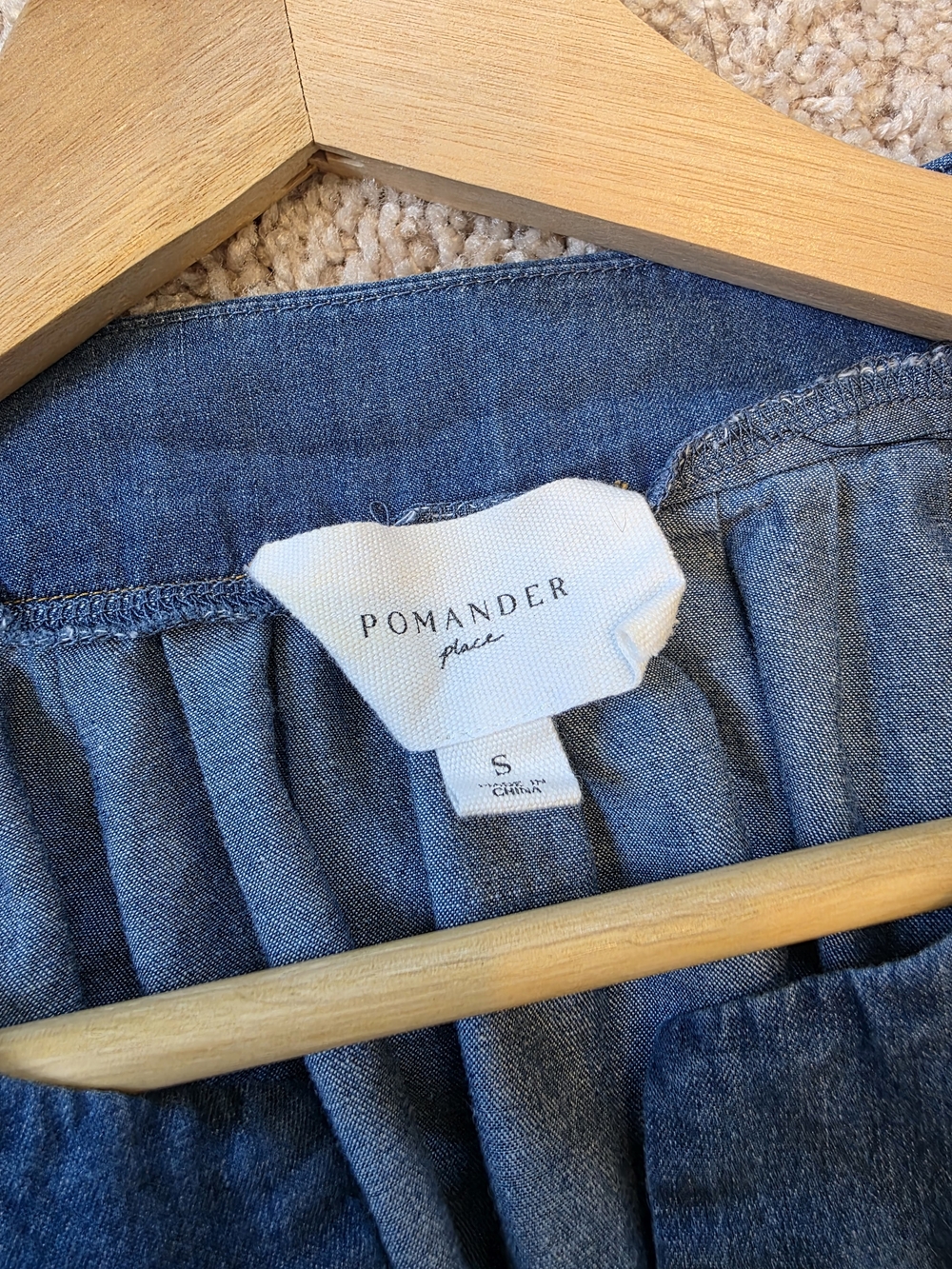 Pomander Place Blue Denim Maxi Dress - Picture 3 of 6